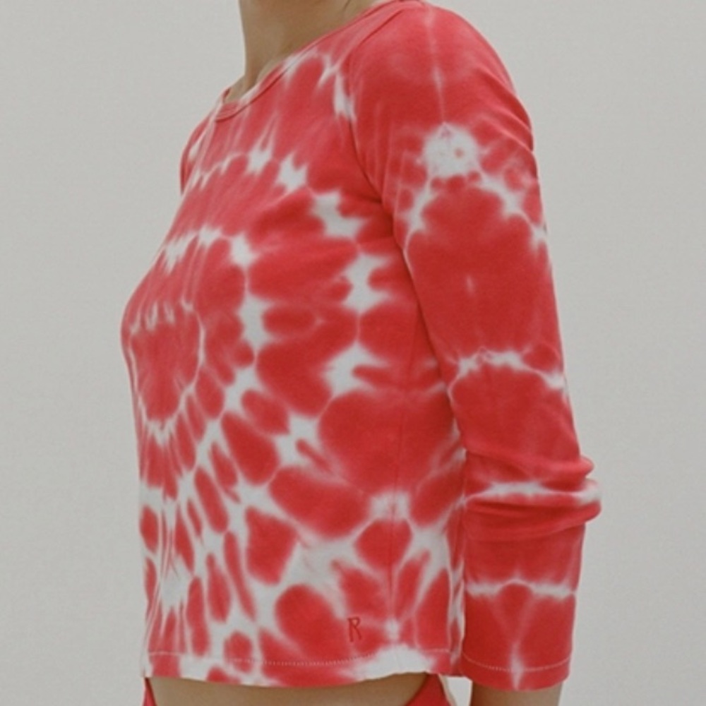 Realisation Par Heart Long Sleeve T in Red Tie-Dye Never Worn or Washed size L